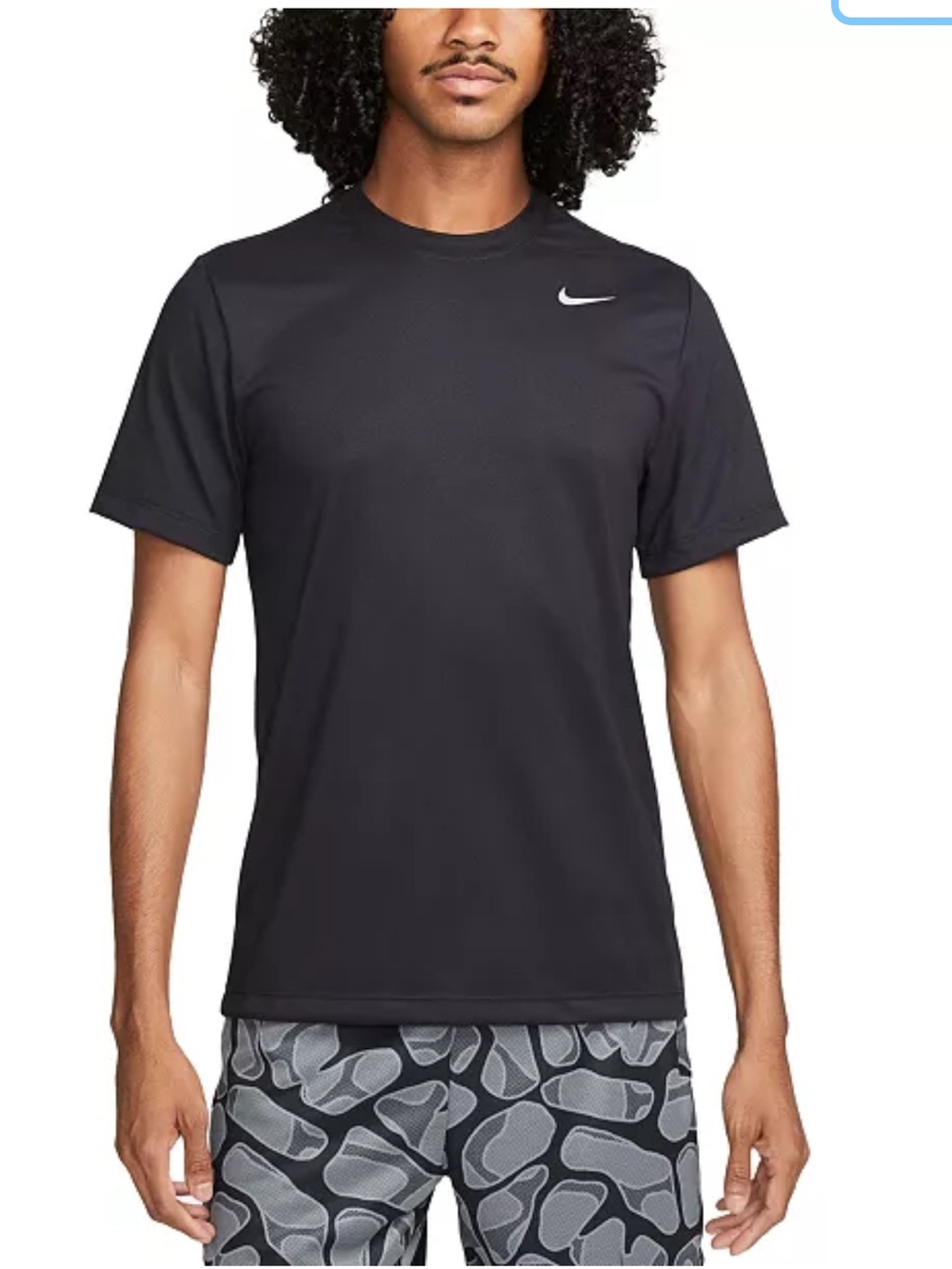 Nike Black Short-Sleeve Athletic Tee